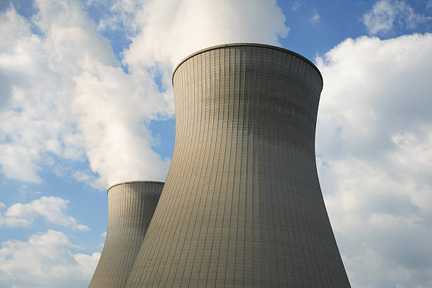 Nuclear Power Plant stock photo