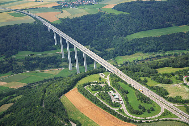istock Aerial View of  a Highway Bridge 95765415