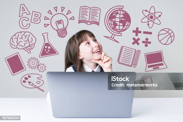 Subjects Of School Concept Stock Photo - Download Image Now - Child, Learning, Ideas