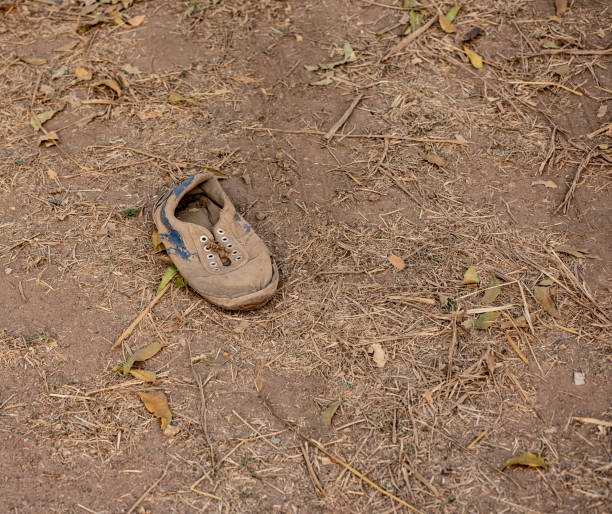 istock Shoe abandoned in the dust in Old Bagan, Myanmar. 957660694