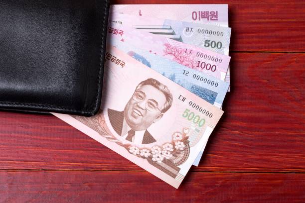 istock North Korean money in the black wallet 957675630