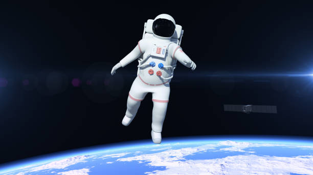 istock Astronaut Flying Over The North Pole 957681348