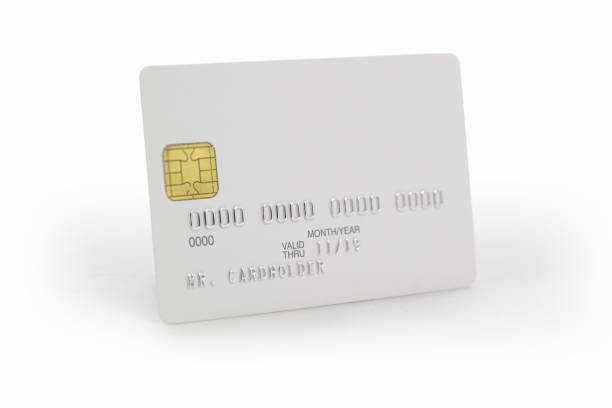 istock White credit card with shadow, template for branding with clipping path 957685234