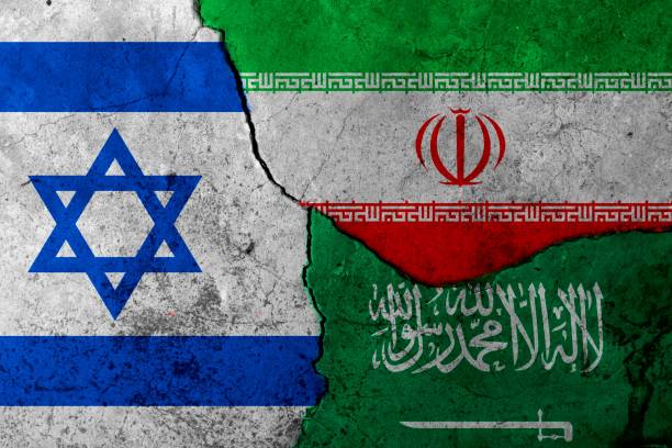 istock Flags: Saudi Arabia, Iran, Israel 957685396