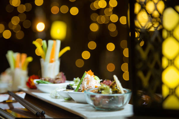istock Japanese dinner served on the restaurant table 957688968