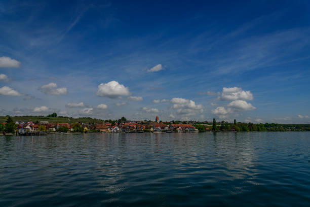 el pueblo pintoresco de hagnau am bodensee en la frontera del lago de constanza - hagnau fotografías e imágenes de stock