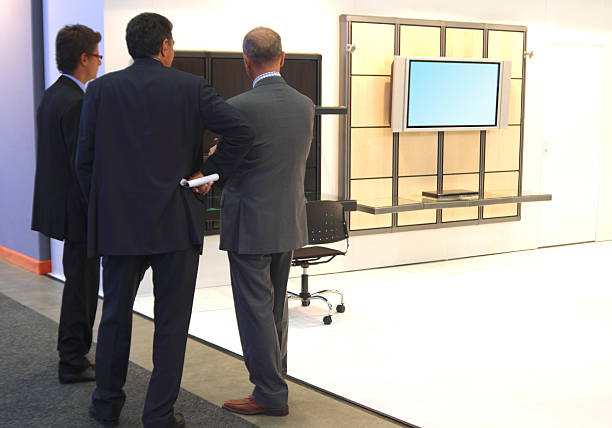 istock Businessmen and Modern LCD TV 95769642