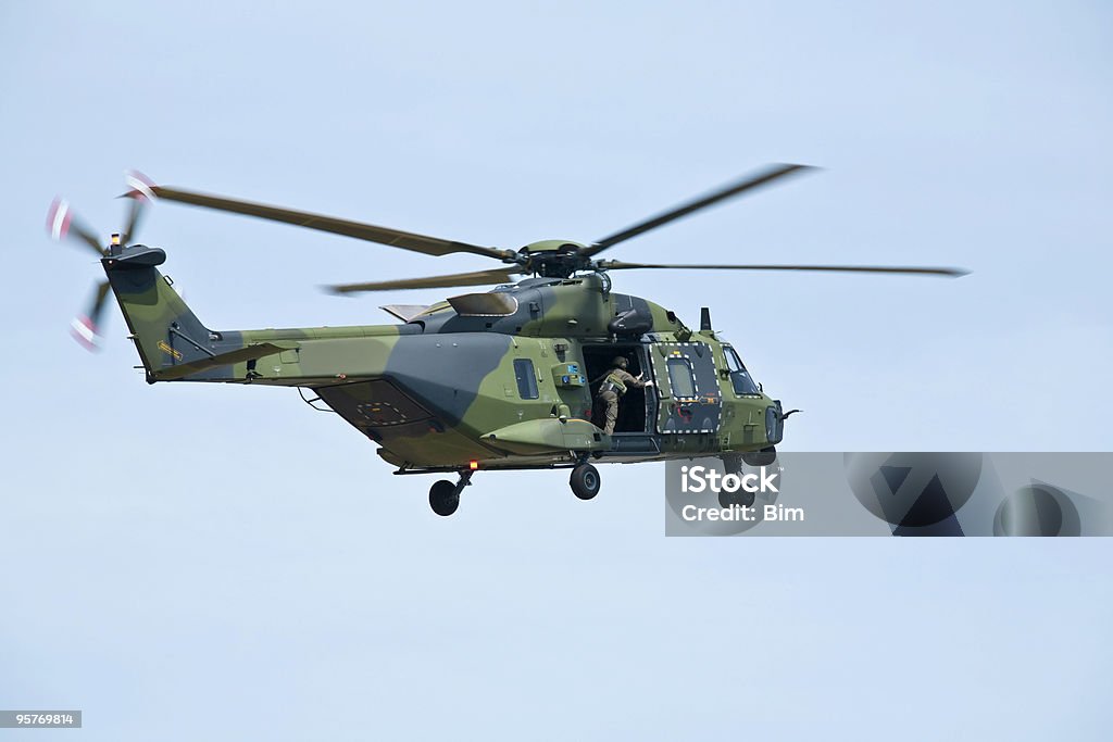 Helicóptero Militar - Royalty-free Aberto Foto de stock