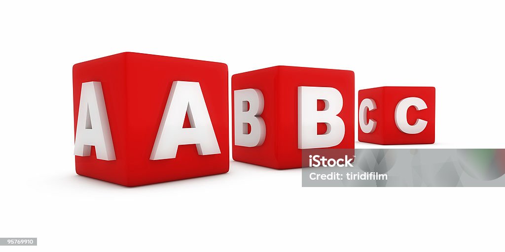 abc blocco - Foto stock royalty-free di A forma di blocco