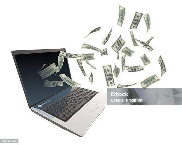 Online Money Stock Photo - Download Image Now - Banking, Blank, Clean