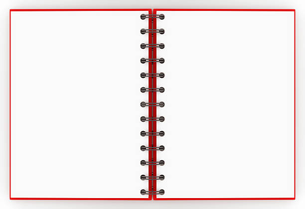 блокнот на пружине - spiral notebook diary spiral note pad стоковые фото и изображения