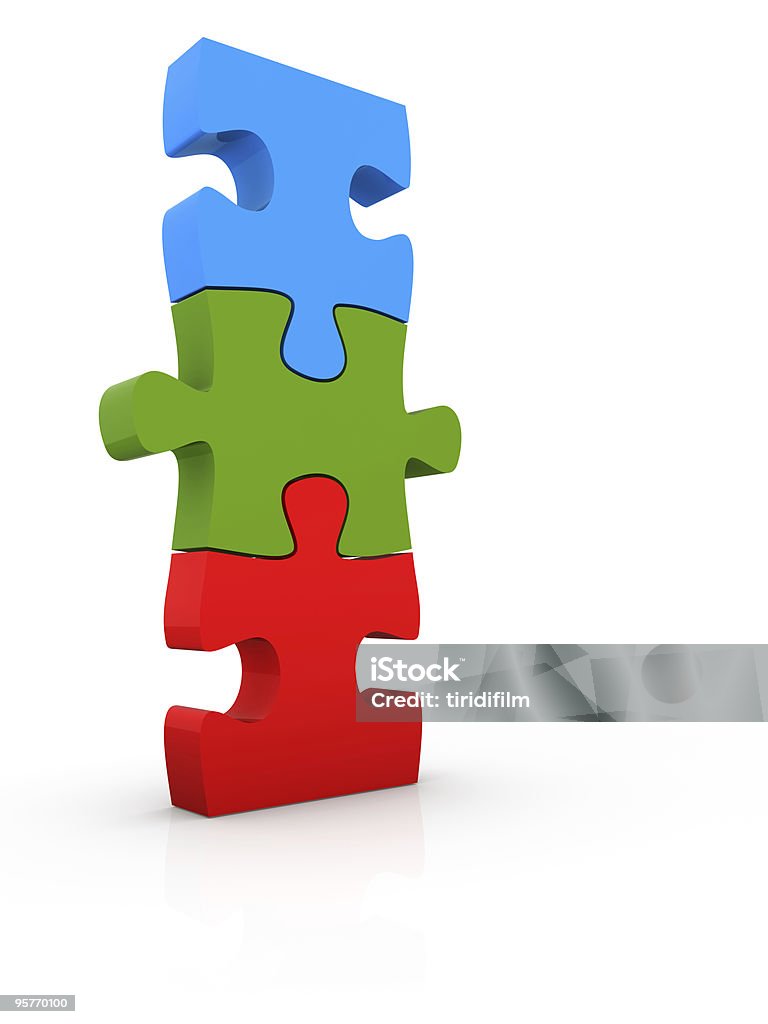 Concetto di Puzzle - Foto stock royalty-free di Astratto