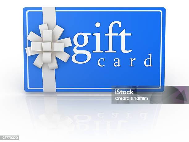 Gift Card Stock Photo - Download Image Now - Blue, Coupon, Digitally Generated Image