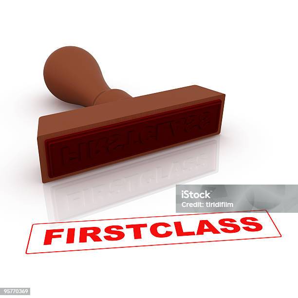 Timbrofirstclass - Fotografie stock e altre immagini di Accordo d'intesa - Accordo d'intesa, Articolo di cancelleria, Bianco