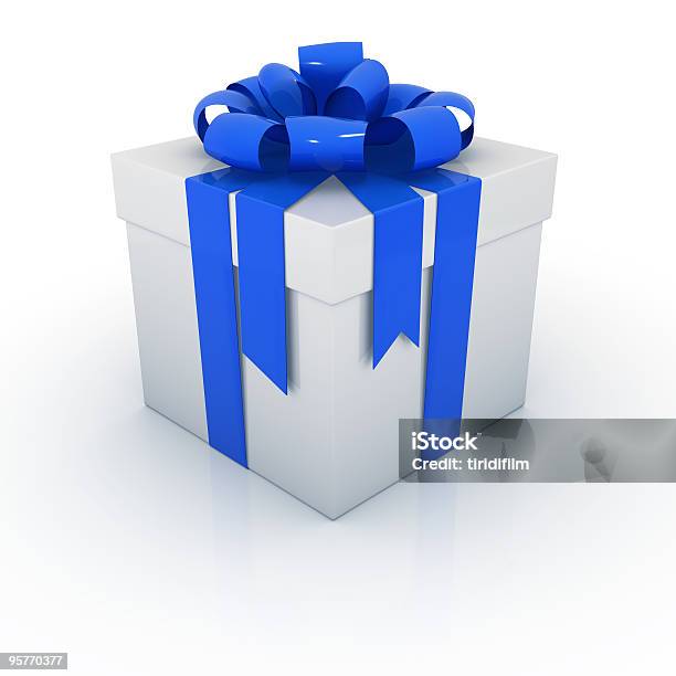 Gift Box Stockfoto und mehr Bilder von Band - Band, Blau, Clipping Path