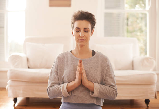 istock Balance your life through yoga 957709312