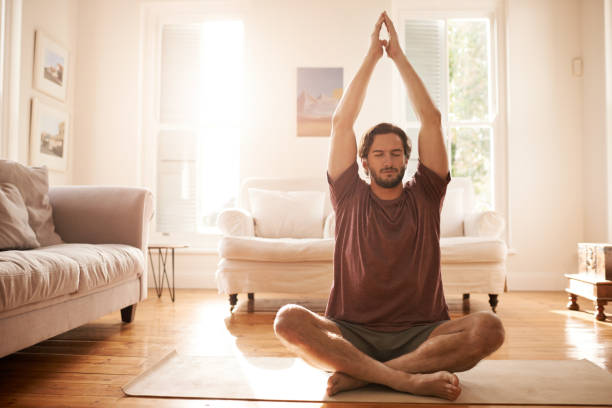 istock Meditating has made him a much calmer person 957709388