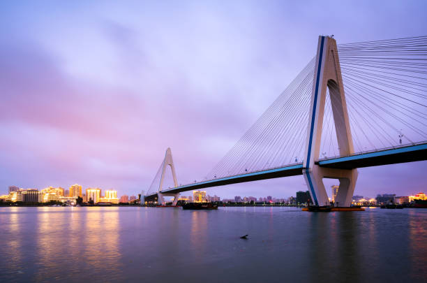 istock China Haikou Century Bridge Night 957714616