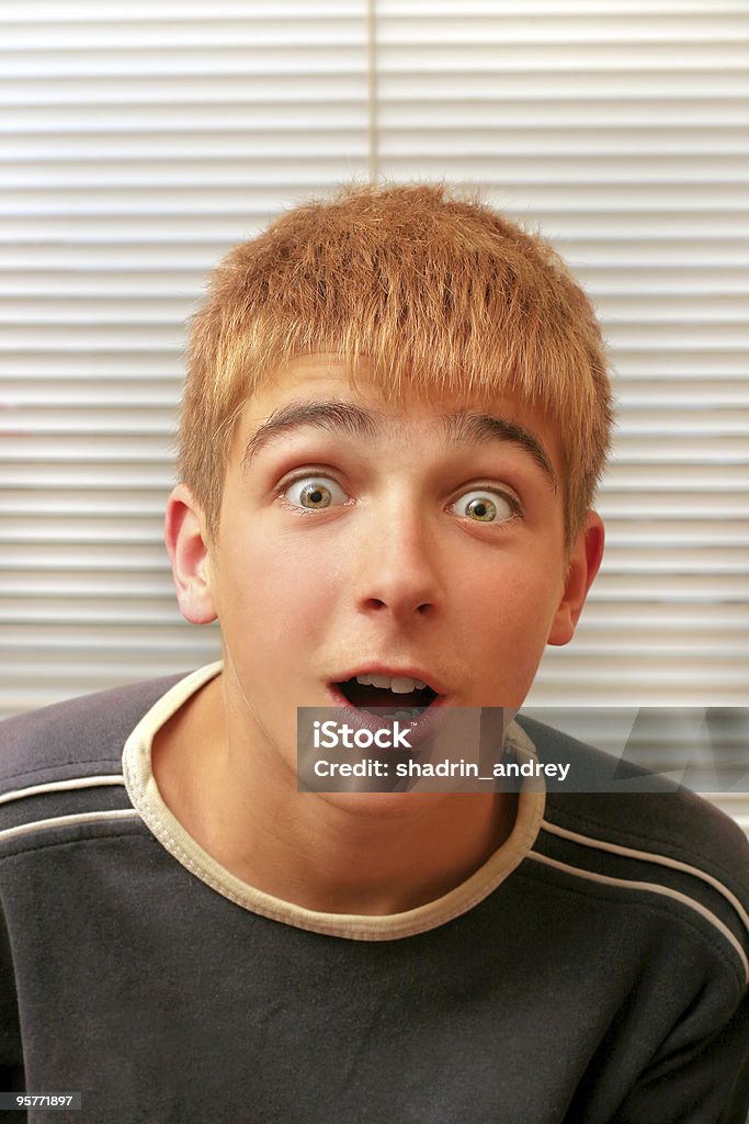 Sorprendido adolescente - Foto de stock de Abierto libre de derechos