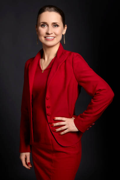 istock Woman at Black Background 957725454