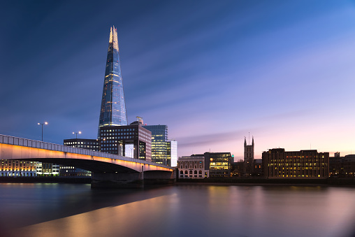 Puente de Londres y el paisaje de fragmento photo