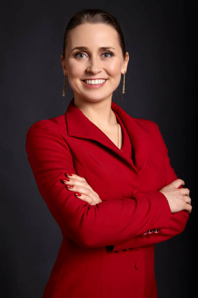 istock Business Woman in Red 957729710
