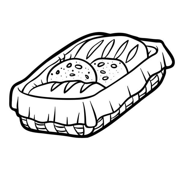 Ilustración de Libro De Colorear Canasta De Pan y más Vectores Libres de Derechos de Cesta - Cesta, Pan - Comida básica, Barra de pan - iStock Ilustración de Libro De Colorear Canasta De Pan y más Vectores Libres de Derechos de Cesta - Cesta, Pan - Comida básica, Barra de pan - iStock