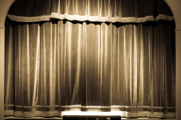 istock Theatre curtain on stage 957740156