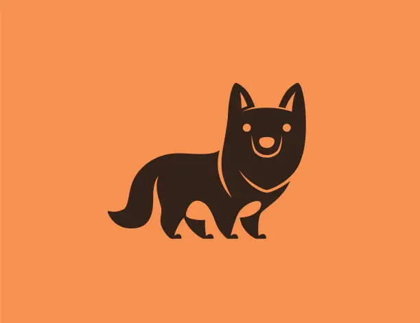 Vector illustration of fox icon