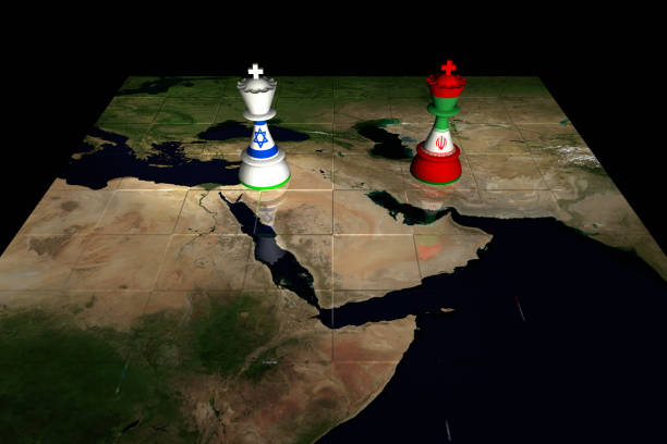 istock Israel and Iran Chess Standoff 957759008