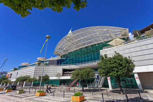 Lisbon, Portugal - August 02, 2013: Centro Comercial Vasco da Gama Shopping Center in Parque das Nacoes aka Park of Nations. One of the largest shopping malls in Lisbon