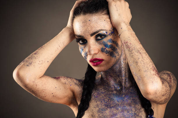 istock beautiful makeup with rhinestones closeup 957763014
