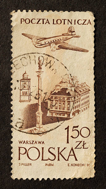 istock Vintage Polish stamp 95776409