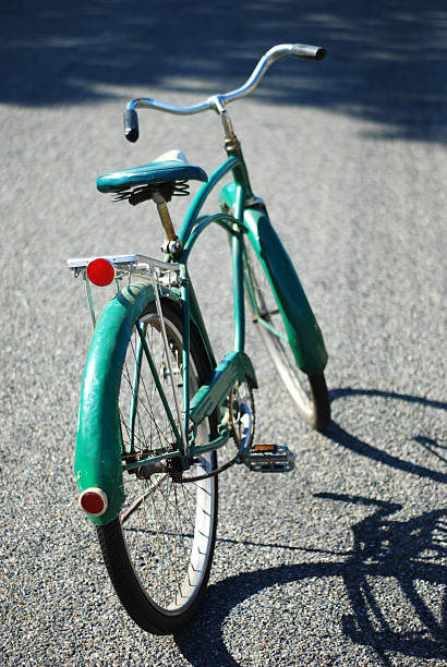 Green Schwinn Bicycle stock photo