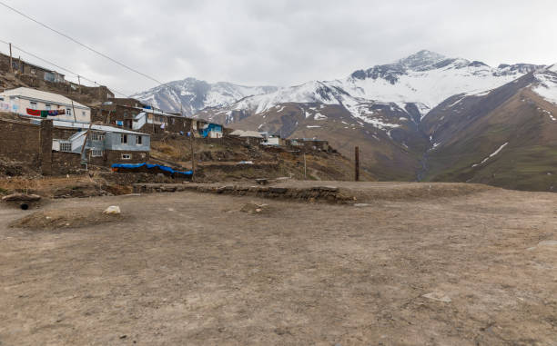 Ancient village of Khinalig in the mountains