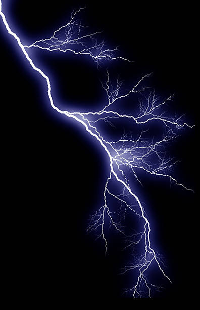 vertical lightning strike - 叉狀閃電 個照片及圖片檔