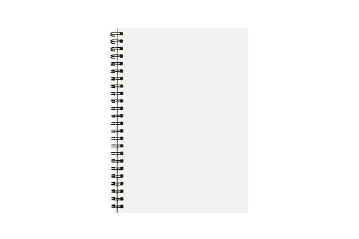 papel de cuaderno aislado con página en blanco para mensaje de nota de nota sobre fondo blanco con trazado de recorte photo
