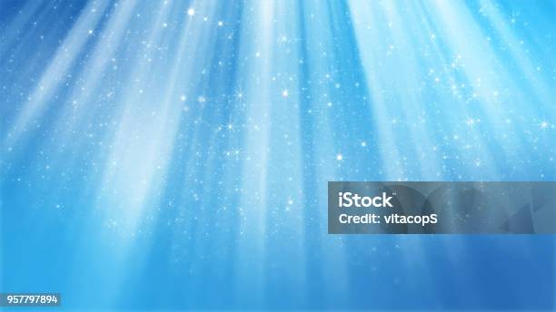 3d Rendering Of Abstract Shiny Blue Background Based On Particles Stock Photo - Download Image Now