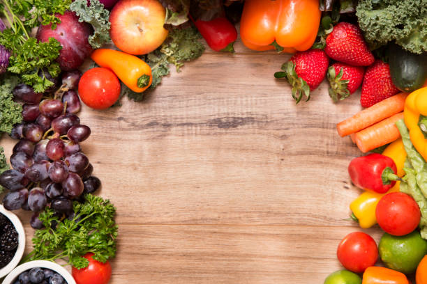 istock Healthy fruits and vegetables. 957805378
