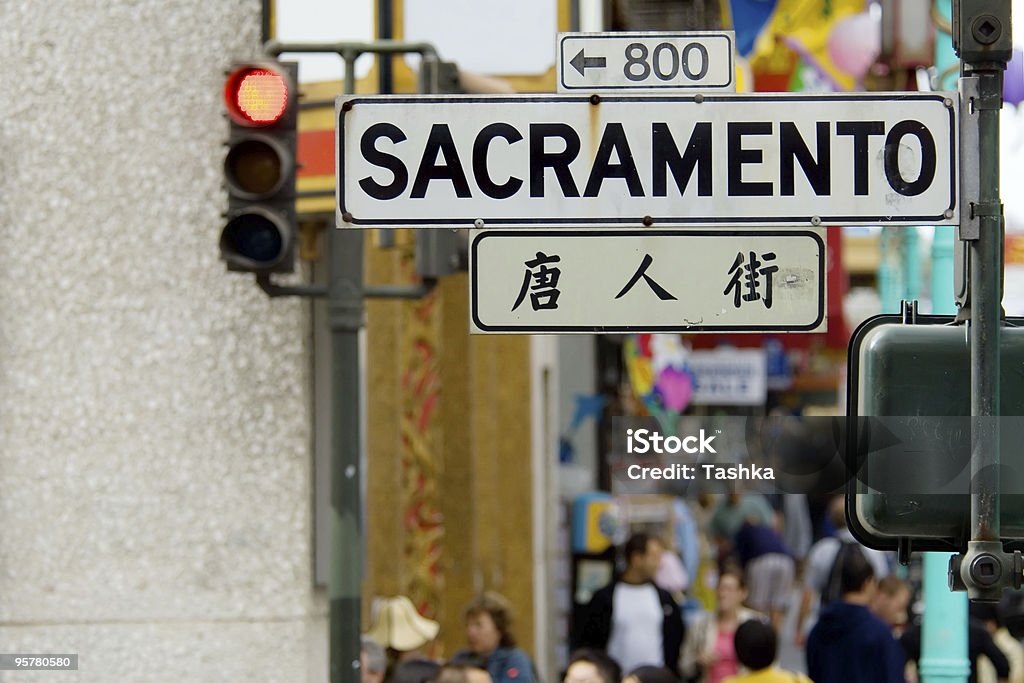 Chinatown Menschenmenge - Lizenzfrei Kalifornien Stock-Foto