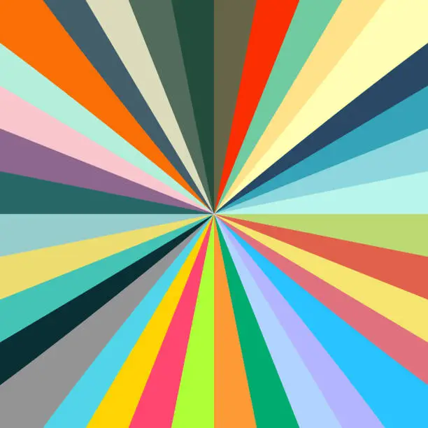 Vector illustration of retro pastel starburst
