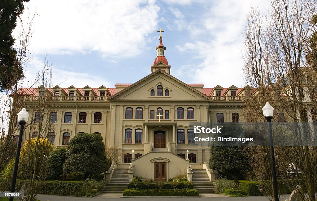 st. Ann's Convent Building in Victoria, B.C. Previously the St. Ann's Convent, now the St. Ann's Academy Convent Stock Photo