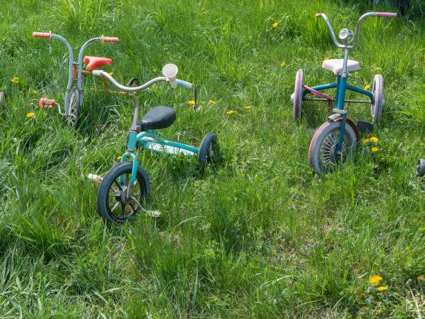 istock old vintage retro child bicycles 957806752