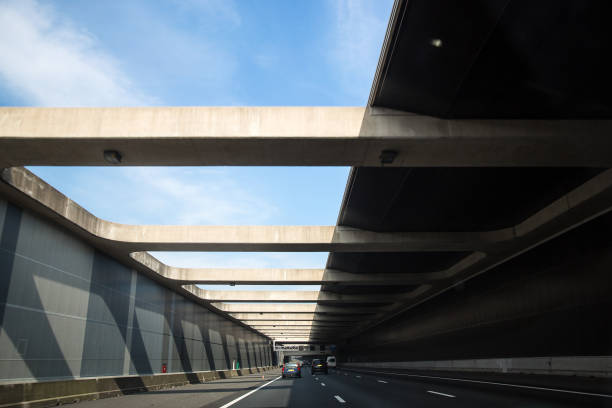 istock Netherlands. Cities and travel by car. Rotterdam highway 957806906