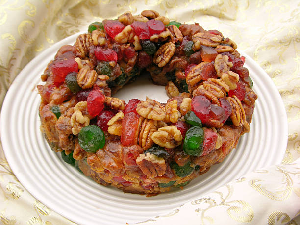 рождественский кекс - fruitcake christmas cake cake christmas стоковые фото и изображения