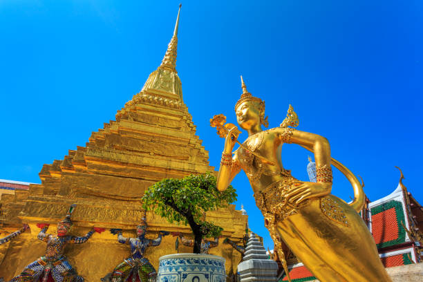 istock Golden Kinaree Sculpture 957812236