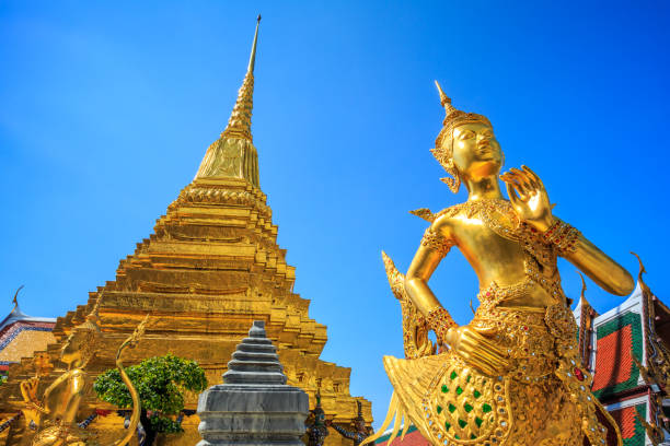 istock Golden Kinaree Sculpture 957814764