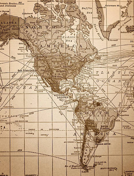 istock Antique Map of the Americas 95783754