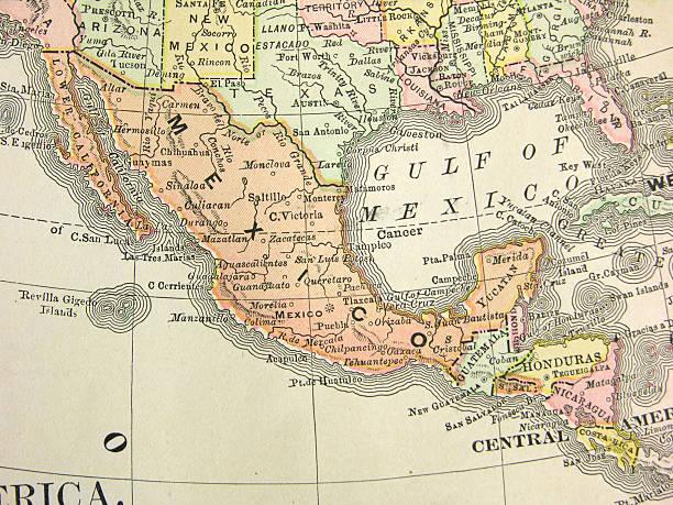 istock Antique Map of Mexico and Central America 95783759