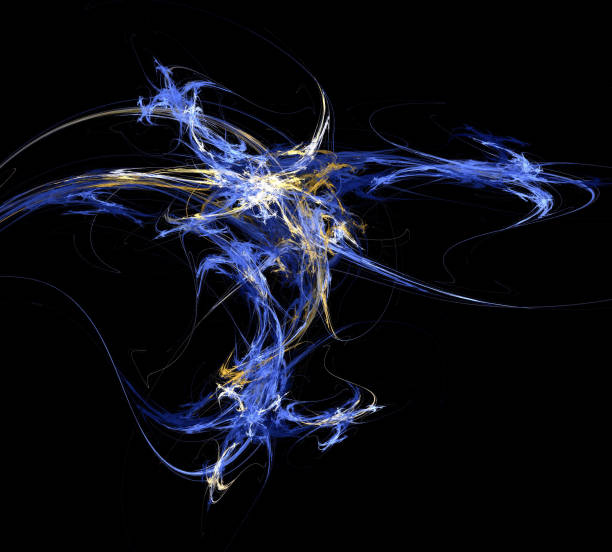 istock image of one Digital Fractal on Black Color 957837730